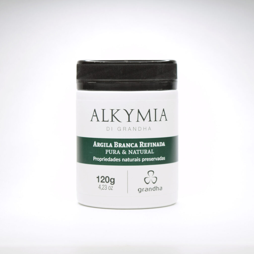 Argiloterapia: Atenção à Qualidade das Argilas Aplicadas na Pele e Cabelo 3 argila branca refinada grandha 120g 9 1 0948561d9a1e02a36b13483499111217