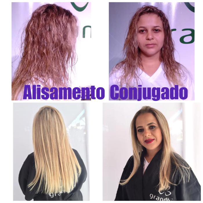 Alisamento conjugado Grandha, com Tioglicolato de AMP. Jornada Técnica Grandha Campinas 2017.