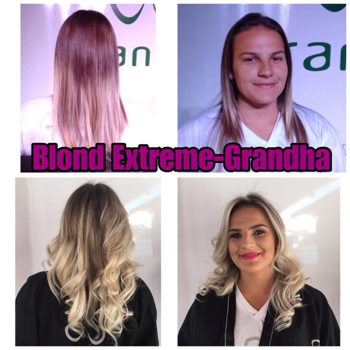 Blond Extreme Grandha. Coloração e descoloração profissionais. Jornada Técnica Grandha Campinas 2017.