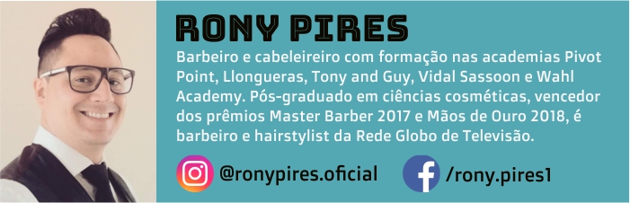 Rony Pires é barbeiro e hairstylist.